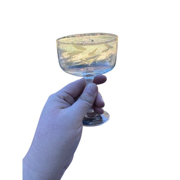 Vintage Etched Crystal Glassware Lot – Coupes & Stems - Picture 4 of 14